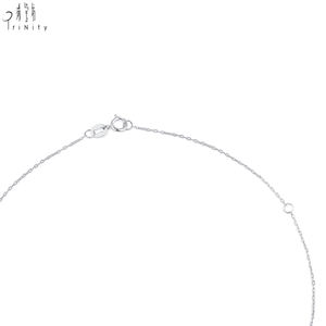 Collar de Gargantilla con Colgante de Diamantes Naturales Multiformes en Oro Blanco de 18K, Joyería Fina Elegante y Exquisita de Alta Calidad, Regalo para Mujer - Product Image 3