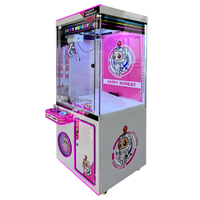 Machine à grue en métal pour jeux vidéo d'arcade d'intérieur à monnayeur, avec animaux en peluche et jouets en peluche à griffes