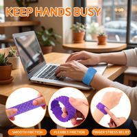 Bracelet sensoriel Haptic Stone, bracelet en silicone multi-textures, jouet anti-stress EDC pour adultes et enfants