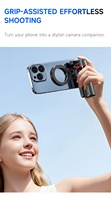 Trépied télescopique pliable F08 463 mm avec télécommande magnétique amovible à ouverture par pression, bâton de selfie