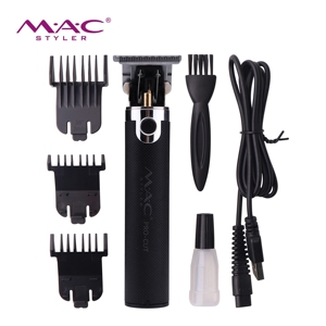 Tondeuse à cheveux sans fil professionnelle MAC Vintage sculptée, autonomie 5H, lame en T à recouvrement zéro, 6500 tr/min, tondeuse à barbe pour hommes et barbiers - Product Image 4