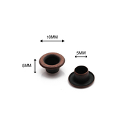 Vente en gros 5 mm intérieur couleur or oeillet rond en métal pour sacs en cuir forme ronde oeillet en métal