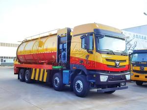 Camion de vidange des eaux usées Foton Auman 8*4, camion-citerne à vide de grande capacité, Euro 3/5, export - Product Image 2