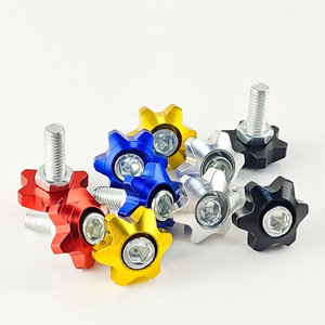 Boutons étoiles en alliage d'aluminium coloré Qiangye M8864, pièces de modification universelles pour moto et voiture, accessoire de poignée - Product Image 3
