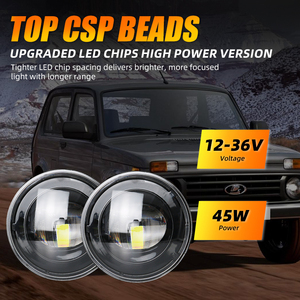 45W kép <span class=keywords><strong>Led</strong></span> Laser Chiếu đèn pha cho LADA không thấm nước chống sương mù đêm lái xe rõ ràng Sương Mù Ánh sáng chiếu Điều kiện Mới - Product Image 4