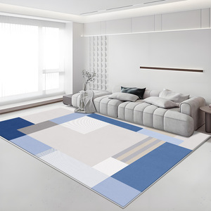 Tapis géométrique moderne rectangulaire antidérapant en velours cristal pour salon et chambre H 2582 6 - Product Image 2