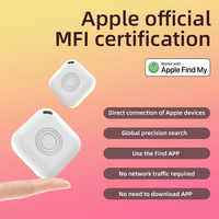 Traceur GPS sans fil intelligent pour animaux de compagnie avec stockage cloud, connectivité BLE5.2, compatible système iOS, certifié MFI, ABS+PC