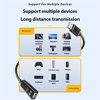 Cable de Extensión de Datos USB2.0 de Larga Distancia, Macho a Hembra, Cable de Extensión USB2.0 de 30 Metros