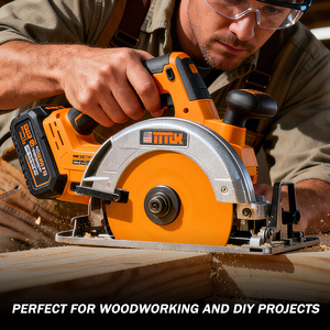Sierras de <span class=keywords><strong>inglete</strong></span> de 6-1/2 pulgadas, hoja de sierra circular ATB de 80T y 20mm, hoja TCT con punta de carburo para madera, madera contrachapada laminada, maderas duras - Product Image 6