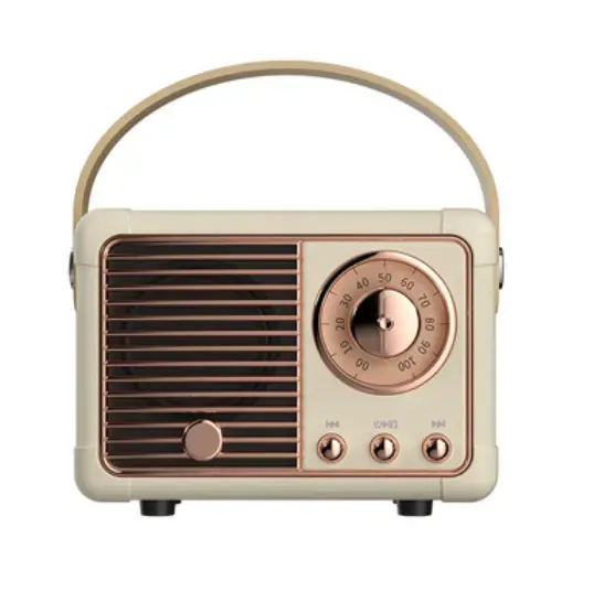 Altavoz Vintage HM11, altavoz Bluetooth PORTÁTIL ESTÉREO Retro clásico con Radio FM, Mini reproductor de música de viaje inalámbrico para exteriores
