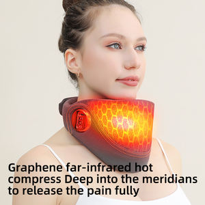 Pemijat bahu leher bergetar dan traksi tiga Mode dengan terapi panas produk diskon besar - Product Image 4