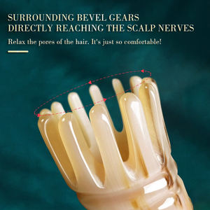 Peine de cuerno de Yak Natural, tabla de masaje de raspado Gua Sha, cara, ojo, cabeza, cuerpo, meridiano, savia, masajeador de acupuntura también - Product Image 2