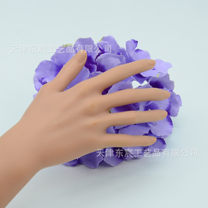 Fleurs d'hortensia artificielles Dongchen Crafts, diamètre 18 cm, fleurs en soie pour décoration de maison et de mariage - Product Image 4