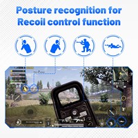 Adaptor Keyboard Mouse Game Mobile Gaming Joystick M1 Pro+ untuk PUBG, Kontrol Recoil Otomatis, BT Tipe C, Konverter Ponsel