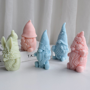 Silicone Soap <b>Mold</b> Christmas Santa Claus DIY Craft Art Handmade Soap <b>Candle</b> Wax Reusable Non-stick Heat Resistant Eco-Friendly - Product Image 5