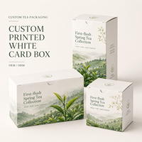 Boîte d'emballage pliante en carton SBS avec logo personnalisé pour la collection de thé de printemps First Flush