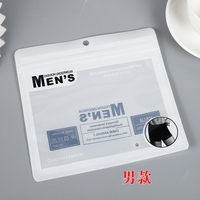 Impresión personalizada ventana transparente hombres mujeres ropa interior bolsas de embalaje Ziplock plástico hombres ropa interior bolsas de embalaje