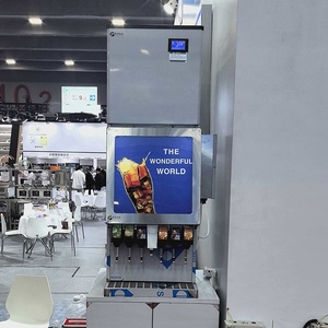 Distributeur de boissons gazeuses glacées à 6 saveurs avec machine à glace intégrée pour la fabrication de cola et de boissons rafraîchissantes - Product Image 6