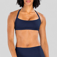 NCLAGEN Soutien-gorge de sport à double bretelle pour femme, dos en forme de V, séchage rapide, respirant, col carré, pour yoga en plein air, gym, fitness