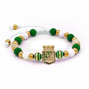 Bracelets à breloques perlés, médailles commémoratives Madrid et Barcelone, bracelets de sport en silicone et perles dorées tissées sur le thème du football - Product Image 1