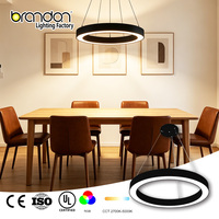 Lustre linéaire suspendu ETL UL 120V à câblage direct, hauteur réglable, style ferme, pour hall d'hôtel et intérieurs modernes