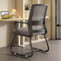 Chaise de conférence ergonomique empilable en tissu moderne pour bureau, bureau à domicile, école, hôpital, chambre, salon