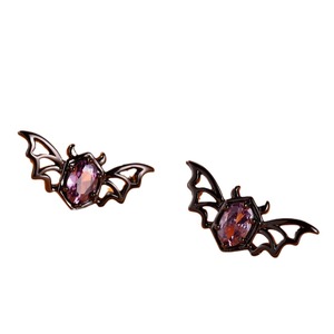 Orecchini a perno da donna a forma di diavolo, gioielli gotici minimalisti alla moda - Product Image 5