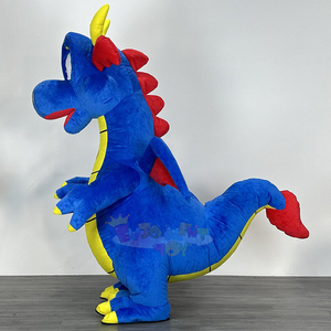 Costume de mascotte gonflable de dragon volant bleu, cosplay d'anime, costume de personnage de dessin animé en peluche pour adultes - Product Image 2