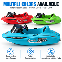 Bateau de karting aquatique en PE rotomoulé pour parcs aquatiques, zones scéniques, stations balnéaires et divertissements en plein air