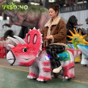 Scooter Eléctrico <span class=keywords><strong>de</strong></span> Dinosaurio Animado <span class=keywords><strong>de</strong></span> Silicona, Coche <span class=keywords><strong>de</strong></span> Dinosaurio a Batería para Niños, para Parques Infantiles y <span class=keywords><strong>de</strong></span> Atracciones - Product Image 5