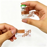 Étiquettes en vinyle pour flacons de peptides en gros, autocollants personnalisés imperméables de 2 ml, 10 ml, 15 ml pour poudres de peptides