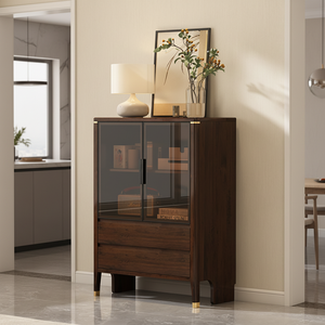 <span class=keywords><strong>Credenza</strong></span> Moderna di Lusso con Luci LED e Ante in Vetro, Vetrina per Arredamento <span class=keywords><strong>Soggiorno</strong></span> - Product Image 4