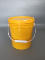 Ember tahan air 10L lapangan kimia Logo kustom ember plastik kapasitas besar dengan tutup