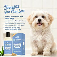 Shea Butter Ramah Lingkungan 400ml Sampo Hewan Peliharaan Formula Lembut Hipoalergenik Bebas Air Mata Deodoran Pelembap untuk Perawatan Kucing Semua Jenis