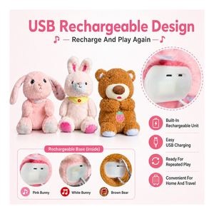 Muñeco de Peluche Interactivo Inteligente de Conejo al por Mayor con Función de Cuentos, Activación Táctil, Compañero Reconfortante, Regalo para Niños, Directo de Fábrica - Product Image 2