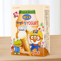 Koreaanse Geïmporteerde Pororen Ijshoornsnacks 53.4G Fruitsmaak Koekjes Zoete Knapperige Textuur Met Chocolade-En Kaassmaken