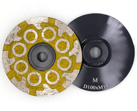 Disco de Diamante de 4 Pulgadas con Resina, Disco de Pulir con Rosca de 5/8 Pulgadas-11 para Granito, Piedra y Azulejos