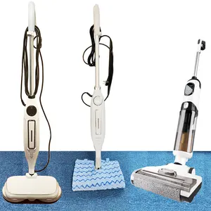 <span class=keywords><strong>Nettoyeur</strong></span> <span class=keywords><strong>vapeur</strong></span> électrique professionnel, serpillière, brosse et désinfectant avec pulvérisation d'eau pour le nettoyage des sols en bois dur et des sols en carrelage - Product Image 1