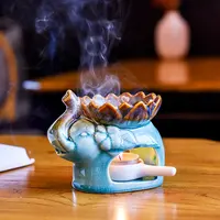 Bougeoir diffuseur d'arôme en céramique, brûleur d'huile essentielle, de couleur, en fonte d'huile essentielle, support de lampe de thé, vente en gros, ml