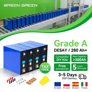 แบตเตอรี่ EU Stock แบบชาร์จได้ 6,000 รอบ MB31 Lifepo4 3.2V 314ah 280ah Lifepo4 เกรด A สำหรับ DIY ESS พลังงานแสงอาทิตย์ EV <span class=keywords><strong>AGM</strong></span> Solar - Product Image 1