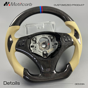 Volante de fibra de carbono personalizado para BMW 2006-2013 M3 E82 E88 E90 E91 E92 320d 330i 335i 135i 128i Coupé, mejora del interior del coche - Product Image 3