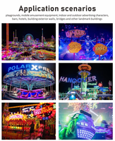 Ampoule LED Pixel RGB Automatique E14 pour Manèges, Lumières LED Imperméables pour Roues de Ferris, Carrousels, Manèges, Lumières Ponctuelles LED