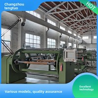 Machine de lamination à sec automatique Tengtuo Machinery à haut degré d'automatisation, avec déroulage et déchargement pratiques, origine Chine, pour le travail du bois