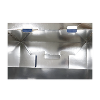 Boîte en carton personnalisée écologique, recyclée, imperméable et robuste avec fermeture magnétique pour produits surgelés et doublure isotherme.