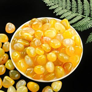 Wholesale High Quality Yellow Agate Tumble Stones for Home Decoration and Feng Shui Decorations Elegant Accessory - Product Image 4
