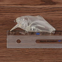 Leurre de pêche crankbait vierge en plastique G59, 7,8 cm, 15,0 g, sans hameçon, couleur changeante, vente en gros