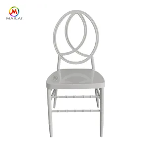 Chaise chic en métal blanc, fournitures de mariage, pour événement, vente en gros, livraison gratuite