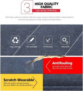 กระเป๋าใส่ไม้คิวบิลเลียดกันน้ำ BSCI Factory Factory OEM รุ่น 3B 4S ทำจากผ้า Oxford Nylon แข็งแรง ทนทานต่อการสึกหรอ สำหรับไม้คิวสนุกเกอร์ขนาด 1/2 - Product Image 6