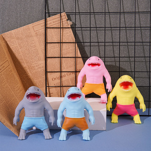 Juguetes Blandos de TPR con Forma de Tiburón-Hombre, para Apretar y Estirar, Alivian el Estrés, para Adultos y Niños, OEM - Product Image 2