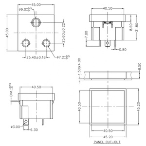 Nam Phi không thấm nước Schuko Ổ cắm ổ cắm điện ổ cắm vít trong receptacle cho up phích cắm với ổ cắm - Product Image 2
